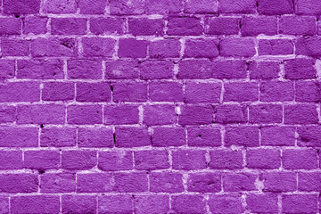 Violet brick building wall. Interior of a modern loft. Background for design