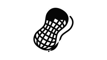 Poster - Shell peanut icon animation outline best object on white background