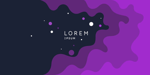Poster - poster with dynamic waves. vector illustration in minimal style. abstract background.