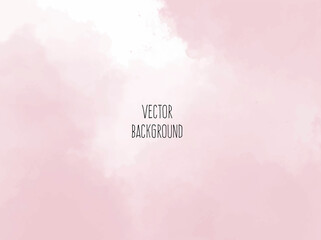 Wall Mural - Vector watercolour horizontal universal background with copy space for text
