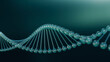 DNA DNS Doppelhelix Modell [schematisch] vor dunklem Hintergrund | 3D Render Illustration