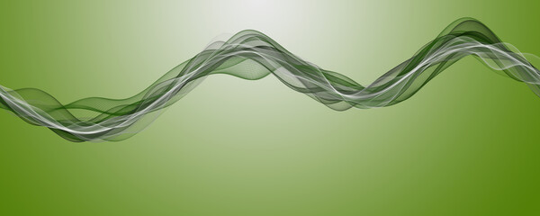 Poster - Abstract eco wave panorama background design illustration with space for text
