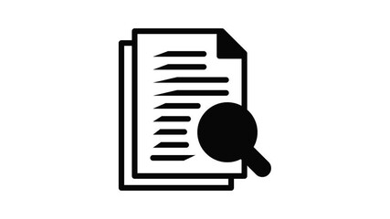 Poster - Tax finance report icon animation outline best object on white background