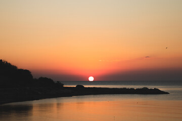 Coastline sunrise