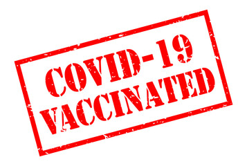 Covid-19 vaccinated stamp