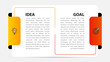 © kuliperko - Infographic design template. Creative concept with 2 steps