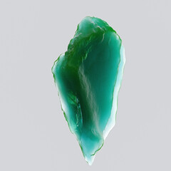 Wall Mural - malachite green color gradient texture gemstone isolated design element 3d rendering background