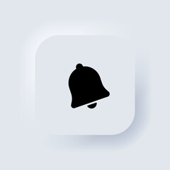 Poster - Notification icon. Bell notification and sound icons. For incoming inbox message. Neumorphic UI UX. Neumorphism. Vector EPS 10