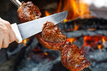 Canvas Print - Picanha, traditional Brazilian beef cut