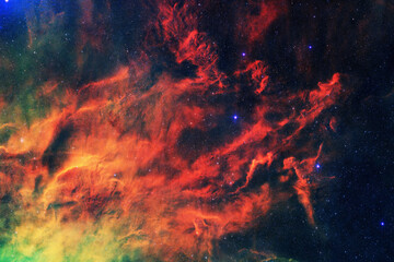 Poster - Amazing deep space with stars and nebula. Cosmos wallpaper