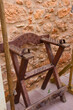 A chair used by the spanish inquisition during the middle ages