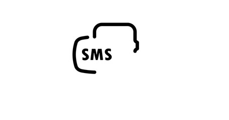 Poster - Video new message. Animated new sms. Smartphone with new message. 4k video. Communication concept. Motion graphic design.