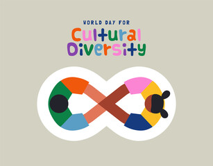 Cultural Diversity friend infinity concept card