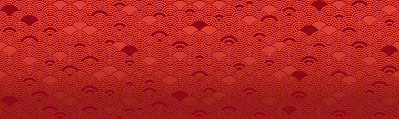 red chinese seamless pattern, oriental background. vector illustration