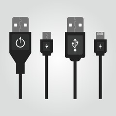 port usb icon set. memory card. computer connectors. adapter. cable. hardware. hardisk esternal. phone