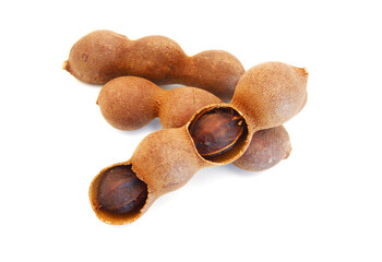 Wall Mural - Sweet tamarind on a white background