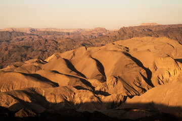 Wall Mural - Mars like Landscape, Shlomo mountain, Eilat Israel. Southern District. High quality photo