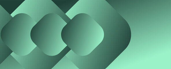 Poster - Square shapes composition geometric abstract background. 3D shadow effects and fluid gradients. Modern overlapping forms