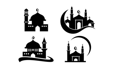 set template mosque vector