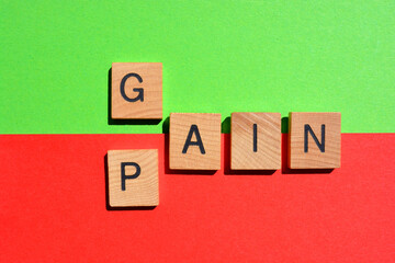 Wall Mural - Pain, Gain