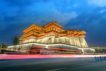 Sticker - Yingtian Gate is the south gate of Luoyang City in the Sui and Tang Dynasties. It was built in 605.