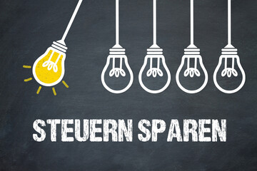 Wall Mural - Steuern sparen