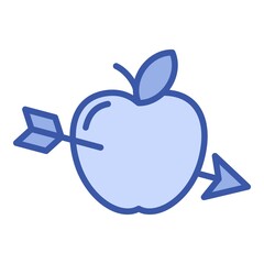 Poster - Archery apple icon. Outline Archery apple vector icon for web design isolated on white background