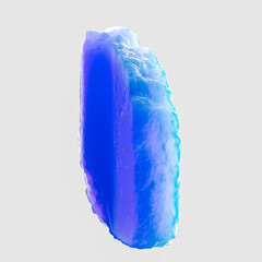 Poster - blue gradient design element, abstract colorful piece of ice material. suitable for social media pos