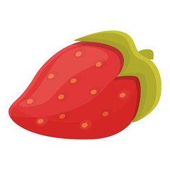 Poster - Fresh strawberry icon. Cartoon of Fresh strawberry vector icon for web design isolated on white background