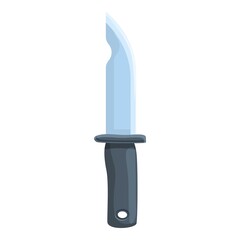 Poster - Hiking knife icon. Cartoon of Hiking knife vector icon for web design isolated on white background