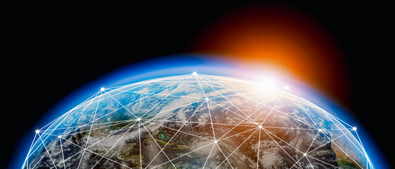 Global connection The best in the world of wireless connections Best Global Business Internet Ideas from Artificial Intelligence Concept Set. Elements of this image furnished by NASA....