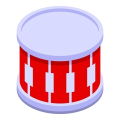 Poster - Clap drums icon. Isometric of Clap drums vector icon for web design isolated on white background