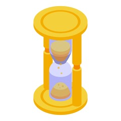 Poster - purchase history hourglass icon. isometric of purchase history hourglass vector icon for web design 