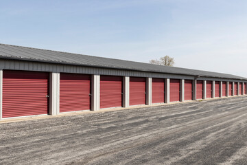 Self storage and mini storage garage units.