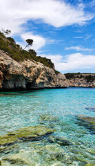 Calo des Moro, Mallorca. Spain. One of the most beautiful beaches in Mallorca.