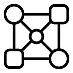 Poster - internet area icon. outline internet area vector icon for web design isolated on white background