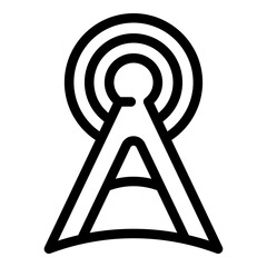 Poster - Internet tower icon. Outline Internet tower vector icon for web design isolated on white background