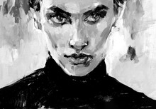 Woman Black And White Portrait