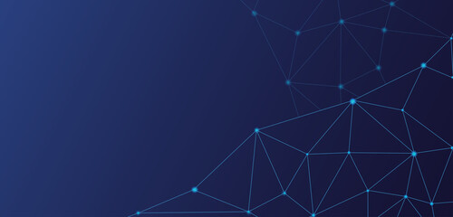 Poster - Technology or communication network background.