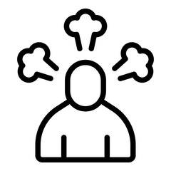 Poster - Rush job hurry icon. Outline Rush job hurry vector icon for web design isolated on white background