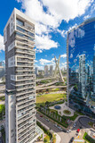 São Paulo Skycrapers vertical aerial view
