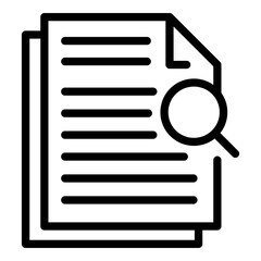 Poster - analysis market studies icon. outline analysis market studies vector icon for web design isolated on