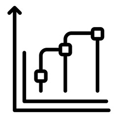 Poster - data chart market studies icon. outline data chart market studies vector icon for web design isolate