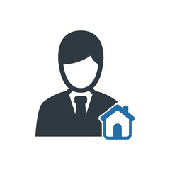 Sticker - Real estate agent icon