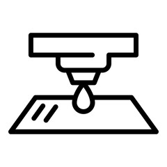 Poster - printing ink icon. outline printing ink vector icon for web design isolated on white background