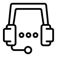 Poster - Ordering support icon. Outline Ordering support vector icon for web design isolated on white background