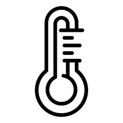 Poster - Sleeping temperature icon. Outline Sleeping temperature vector icon for web design isolated on white background