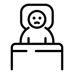 Poster - Awake man icon. Outline Awake man vector icon for web design isolated on white background