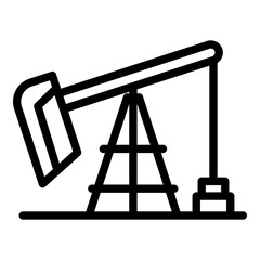Poster - Kerosene industry icon. Outline Kerosene industry vector icon for web design isolated on white background