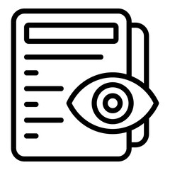 Poster - Realization tasks icon. Outline Realization tasks vector icon for web design isolated on white background